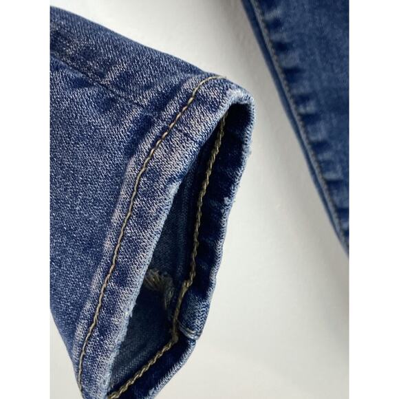 American Eagle Womens Stretch High Rise Distressed Blue Jegging Size 00 (1086) - Picture 7 of 16